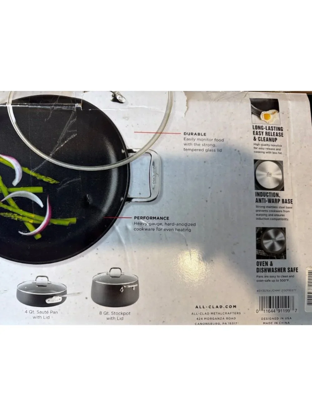 NWB All-Clad HA1 Expert 7-Piece Nonstick Cookware Set